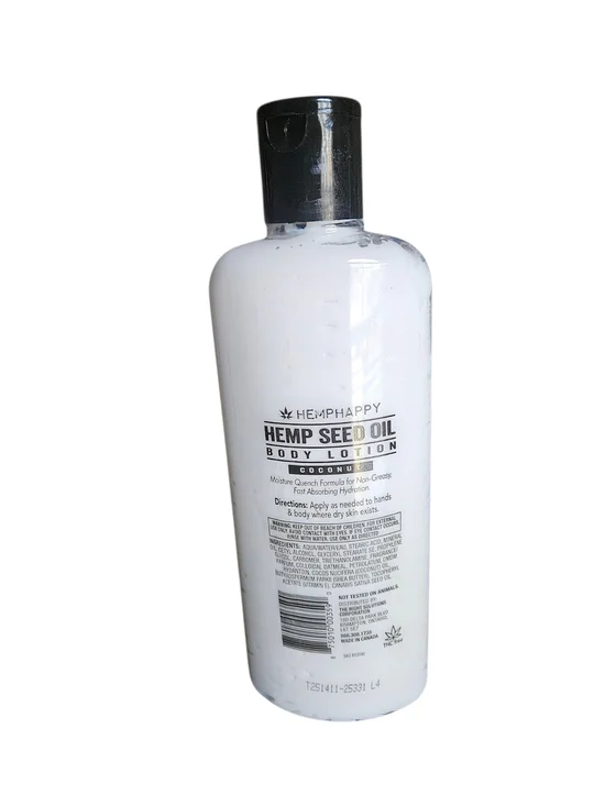 Coconut Hemp Seed Oil Body Lotion - 12 Oz - Picture 2 of 2